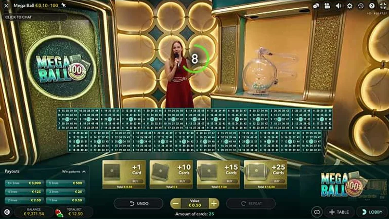 Evolution Mega Ball Live Lottery Game Visual Guide